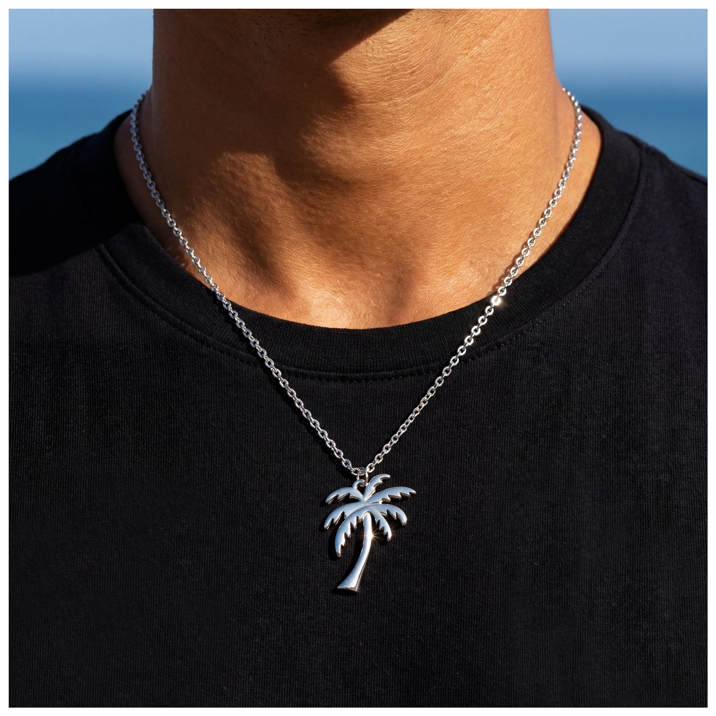 EDELSTAHL "PALM" KETTE - ICERAIN JEWELRY