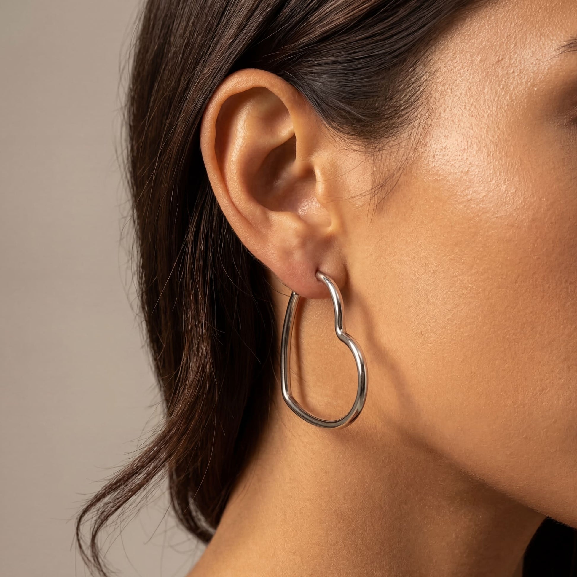 EDELSTAHL "HEART V4" OHRRINGE - ICERAIN JEWELRY