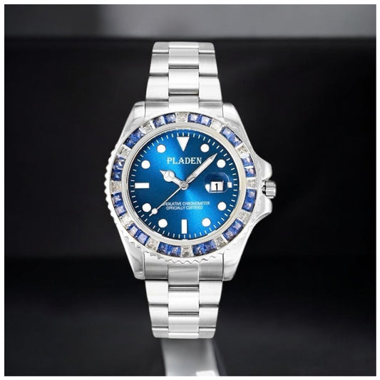EDELSTAHL "AZZURITA V2" UHR - ICERAIN JEWELRY