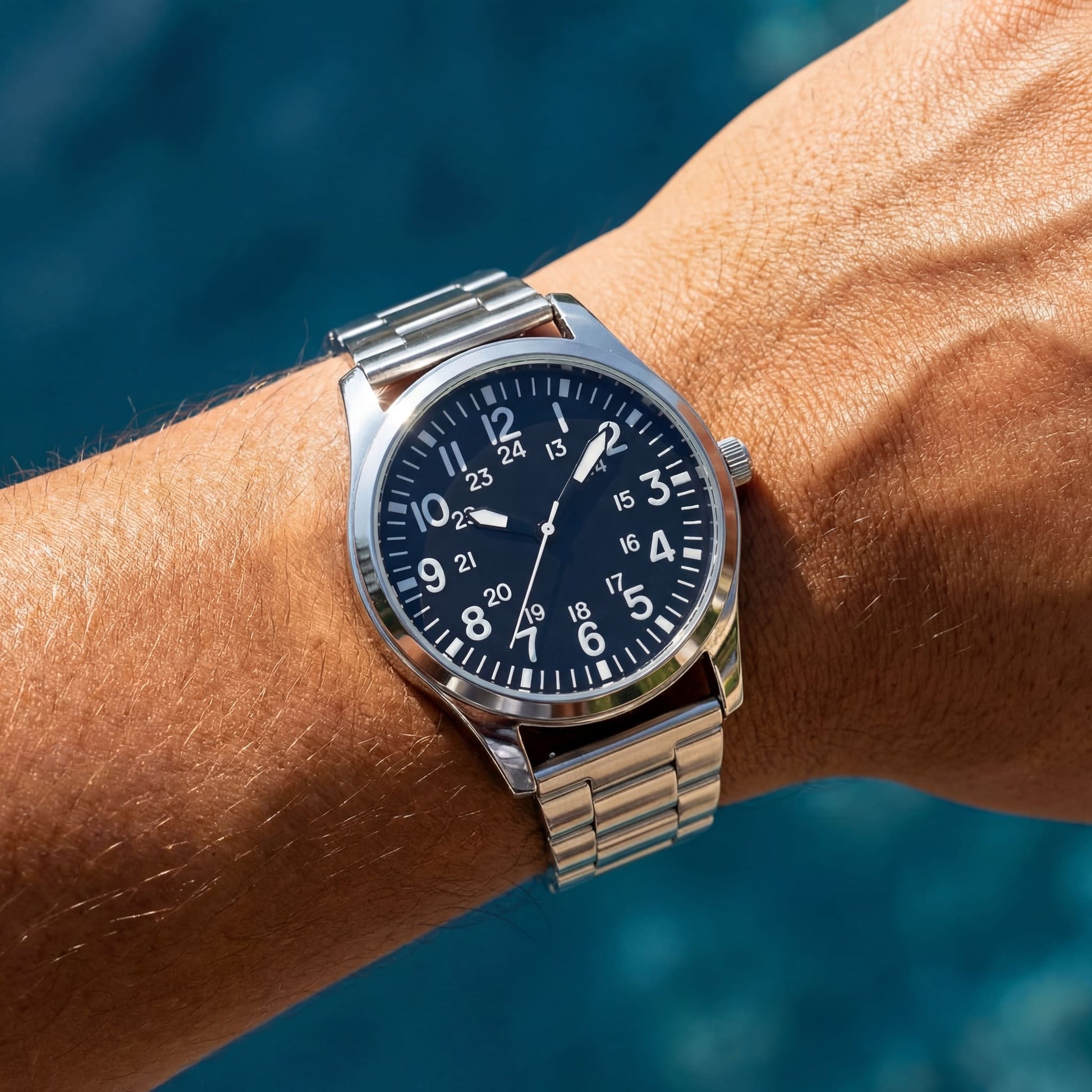 EDELSTAHL "CASUALLY" UHR - ICERAIN JEWELRY
