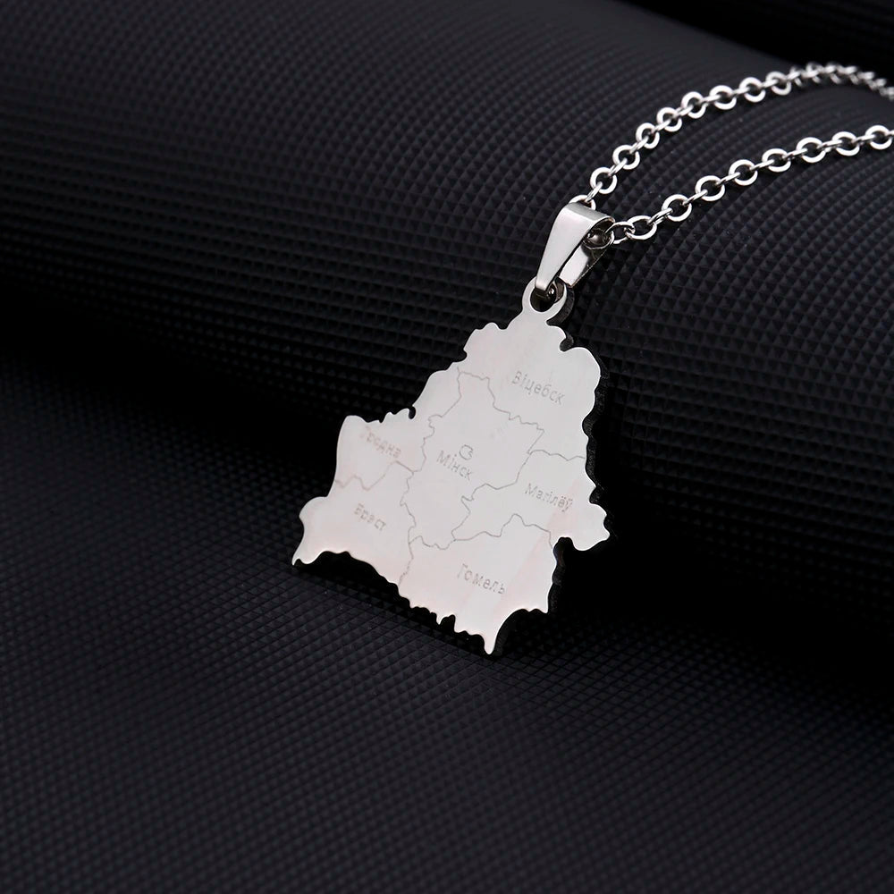 EDELSTAHL "BELARUS" LÄNDERKETTE - ICERAIN JEWELRY