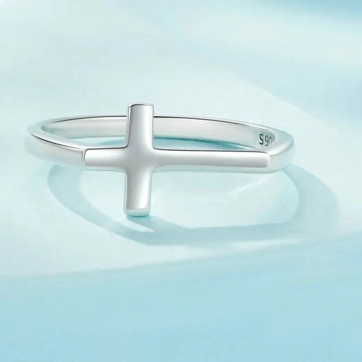 925S SILVER "CROSS" RING - ICERAIN JEWELRY