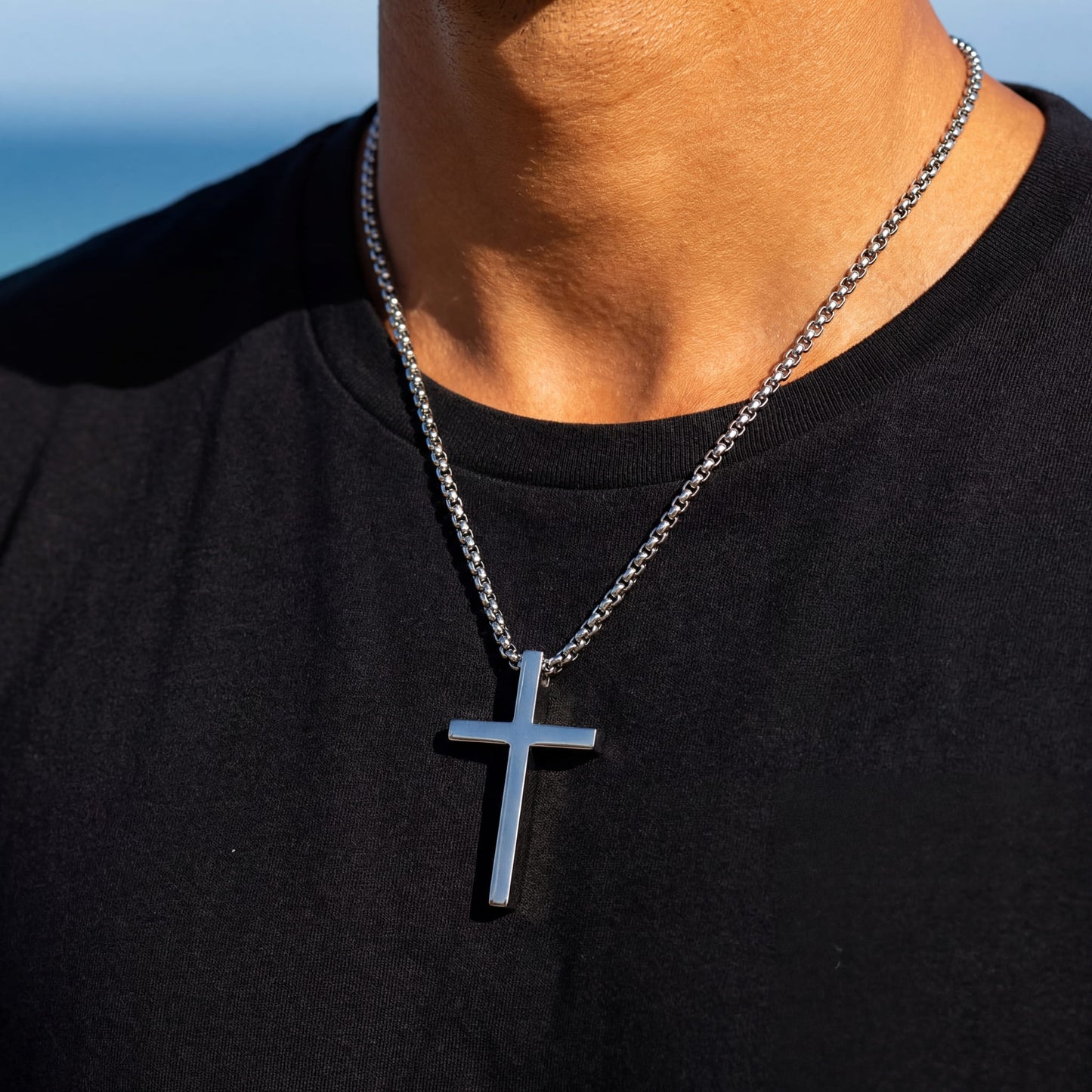 EDELSTAHL "VINTAGE CROSS" KETTE - ICERAIN JEWELRY