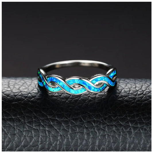 ICED OUT "BLUE INFINITY" RING - ICERAIN JEWELRY