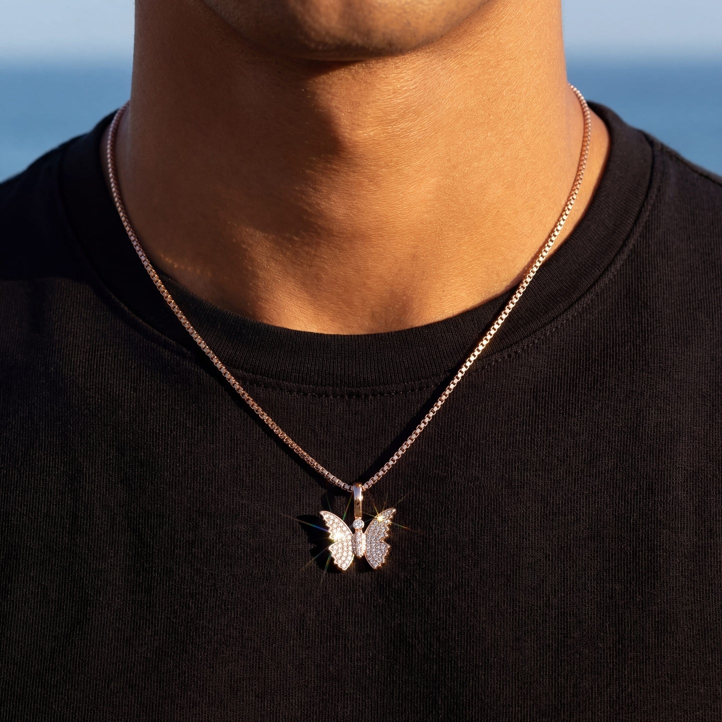 ICED OUT "BUTTERFLY" KETTE - ICERAIN JEWELRY