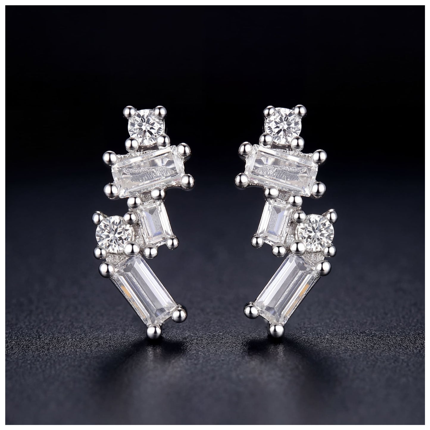 ICED OUT "DIAL" OHRRINGE - ICERAIN JEWELRY