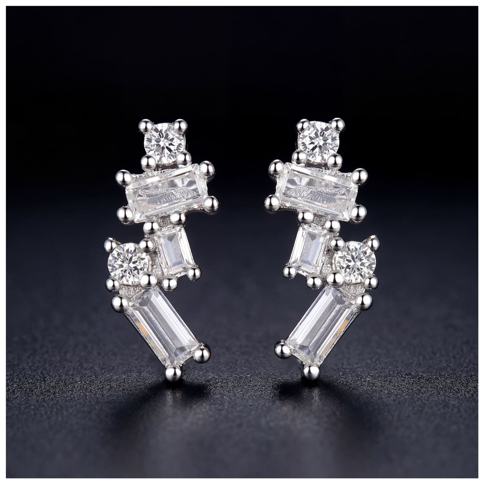ICED OUT "DIAL" OHRRINGE - ICERAIN JEWELRY