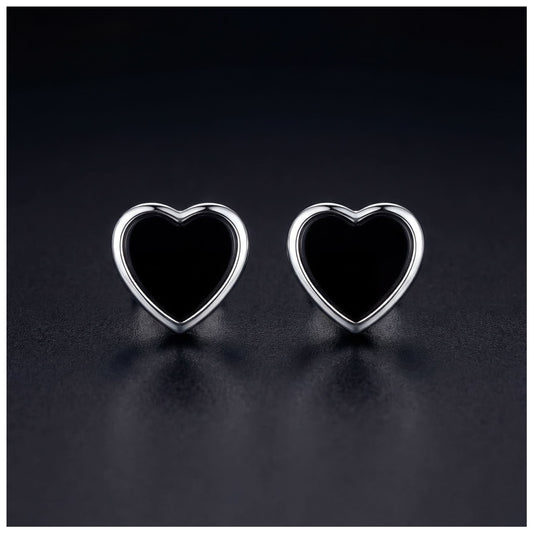 925S SILVER "HEART V7" OHRRINGE - ICERAIN JEWELRY