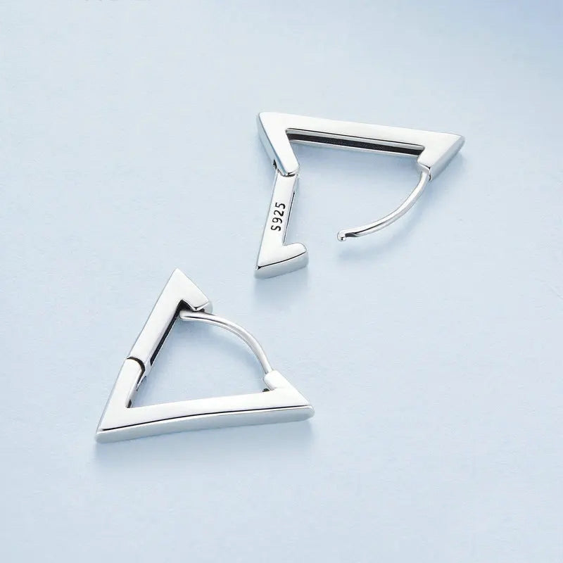 925S SILVER "TRIANGLE" OHRRINGE - ICERAIN JEWELRY