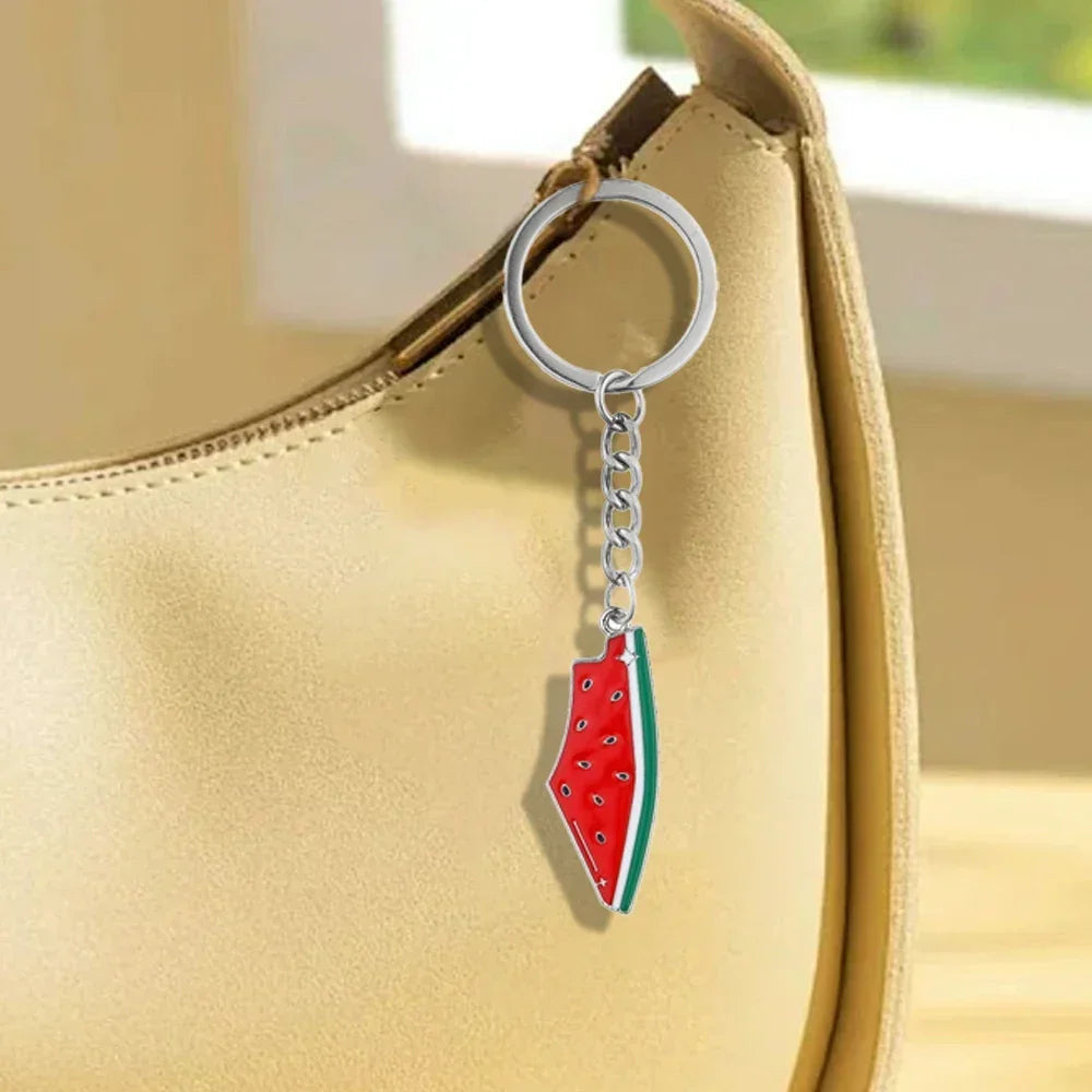 EDELSTAHL "WATERMELON" SCHLÜSSELANHÄNGER - ICERAIN JEWELRY