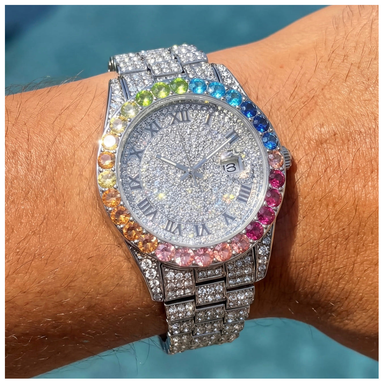 ICED OUT "PITACOLLI" UHR - ICERAIN JEWELRY