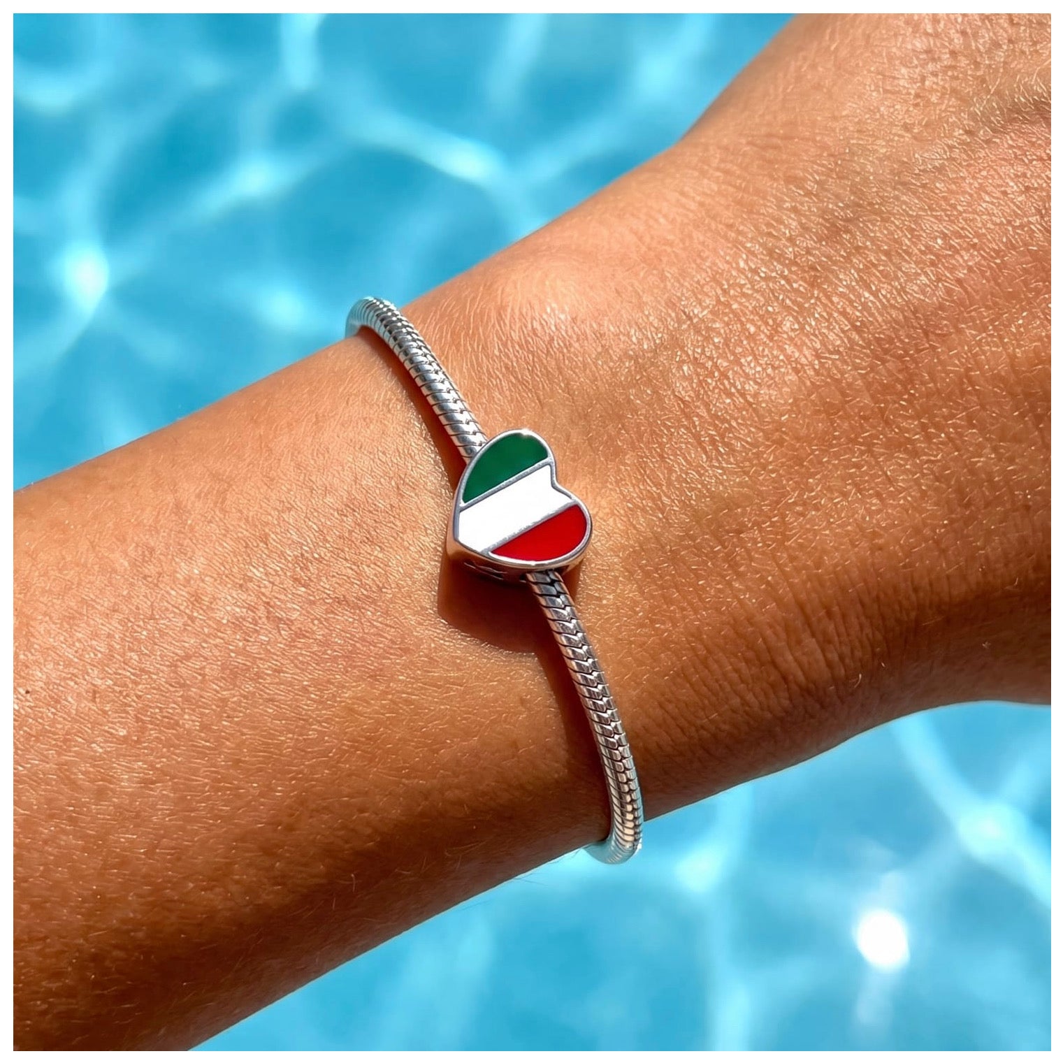 925S SILVER "ITALY" CHARM - ICERAIN JEWELRY