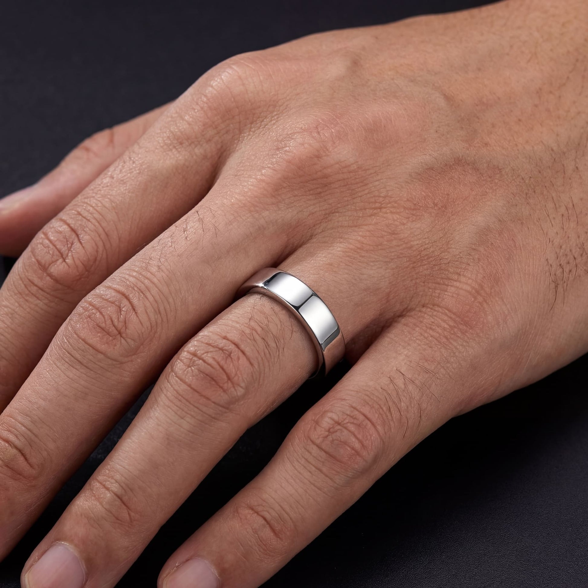 PERSONALISIERTER 925S SILVER "ENGAGEMENT" RING - ICERAIN JEWELRY