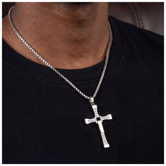 EDELSTAHL "TORETTO CROSS" KETTE - ICERAIN JEWELRY