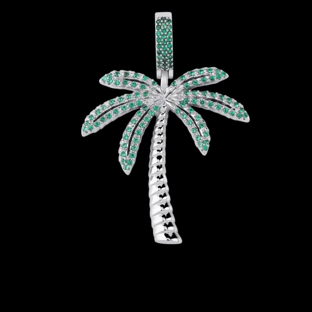 ICED OUT "SILVER PALM" KETTE