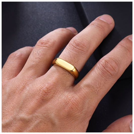 EDELSTAHL "GOLD ELSA" RING - ICERAIN JEWELRY