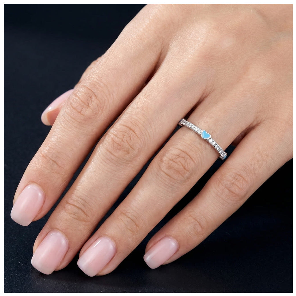 ICED OUT "BLUE EMELS" RING - ICERAIN JEWELRY