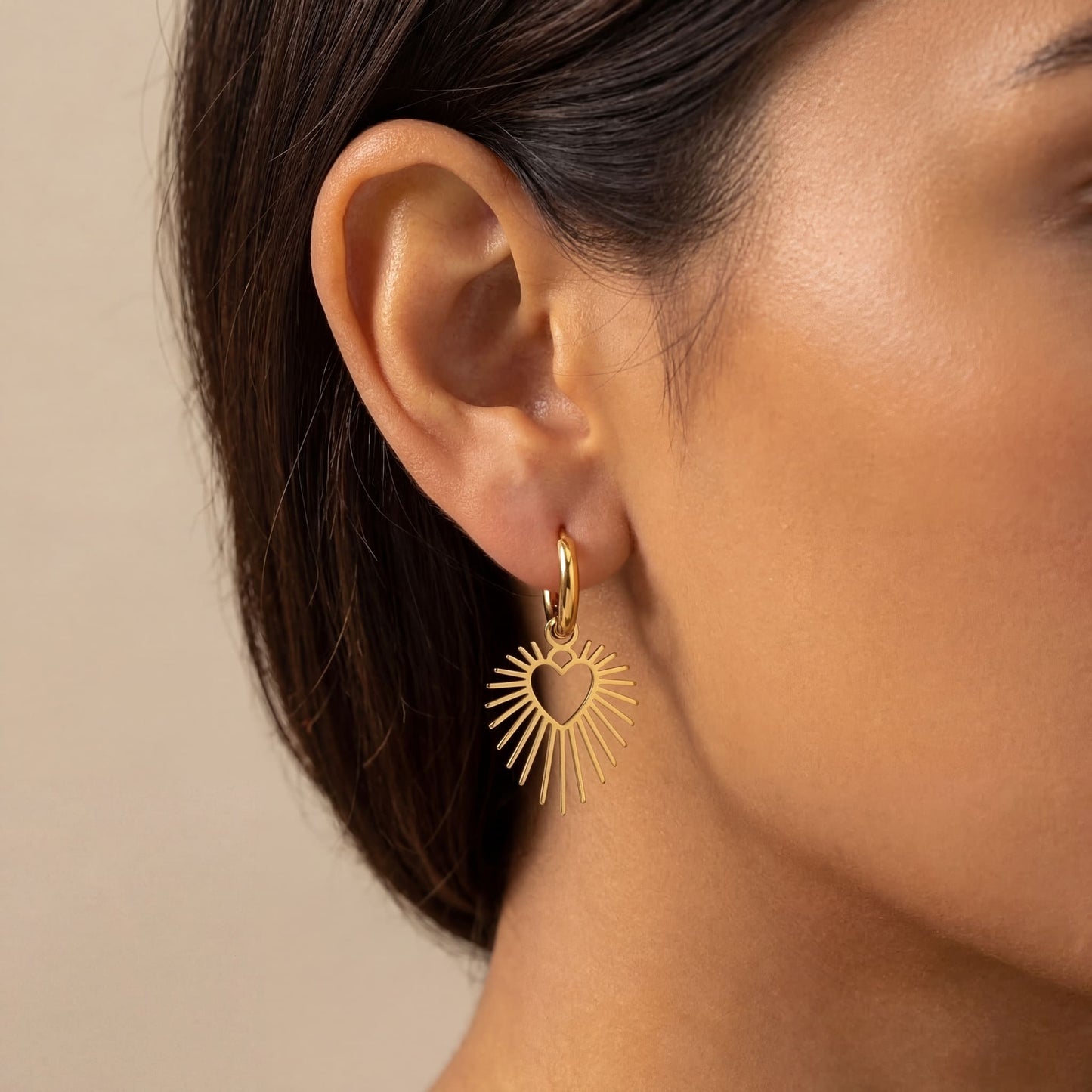 EDELSTAHL "HEART V6" OHRRINGE - ICERAIN JEWELRY