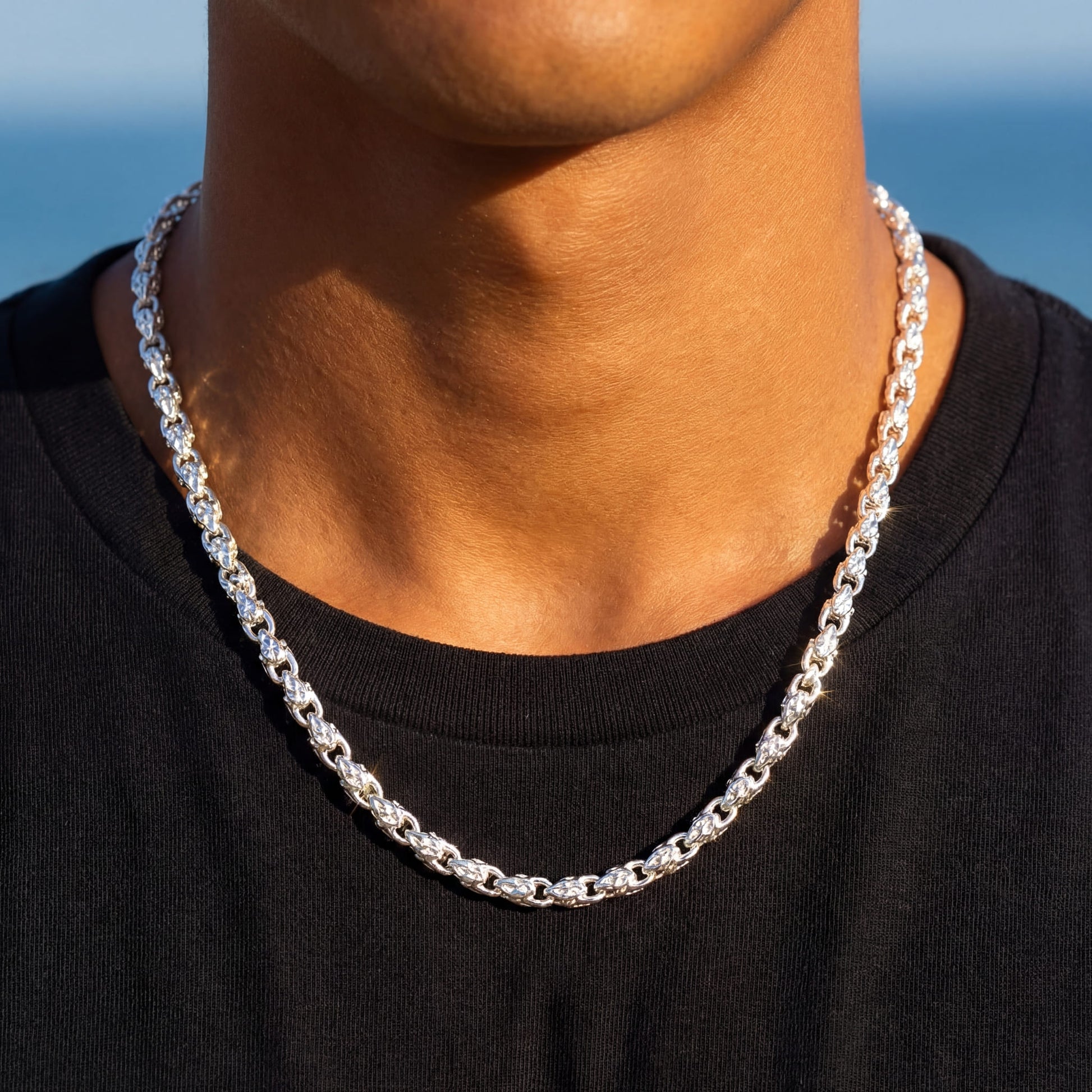 925S SILVER 5MM "FAUCET" KETTE - ICERAIN JEWELRY