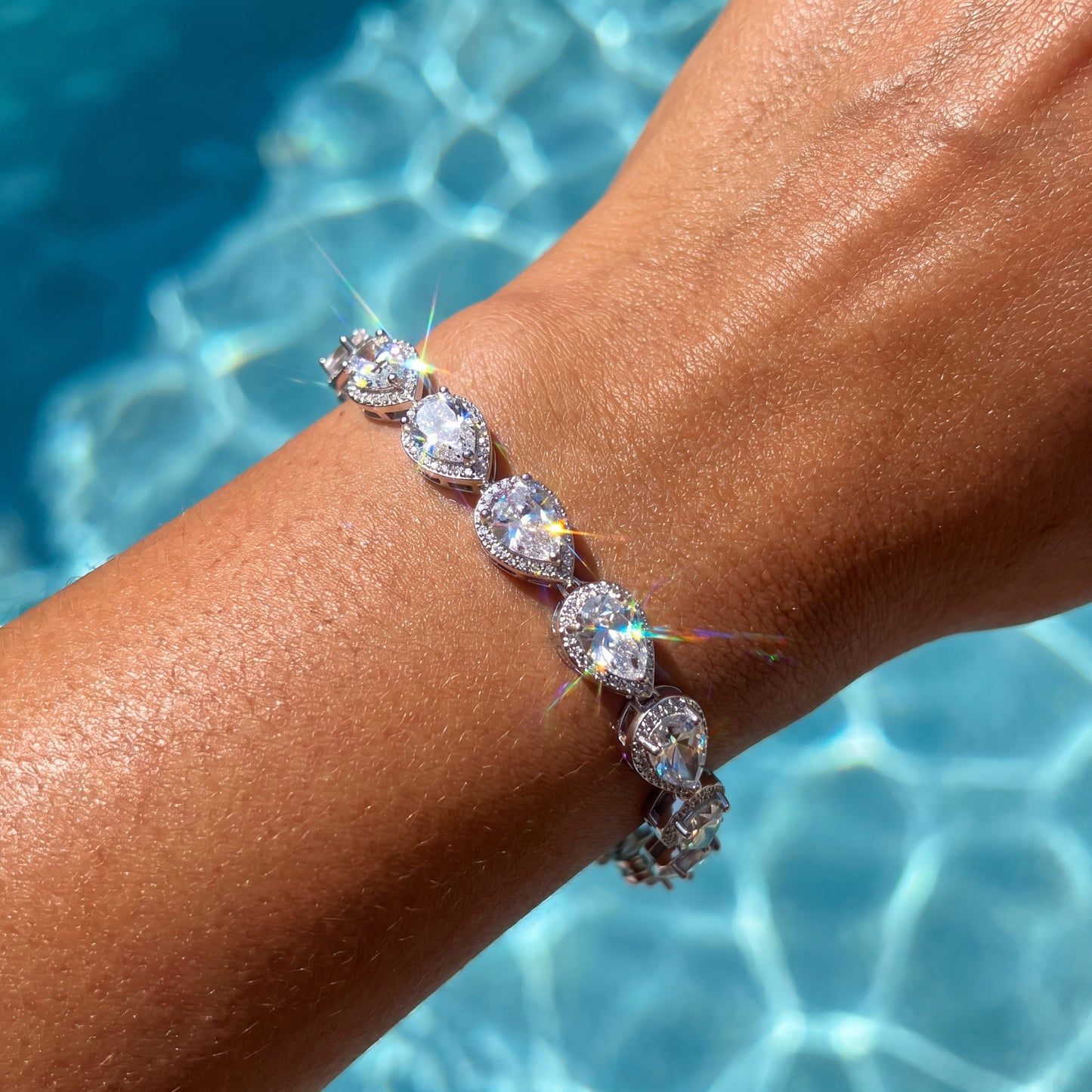 ICED OUT "CRYING TEAR" ARMBAND - ICERAIN JEWELRY