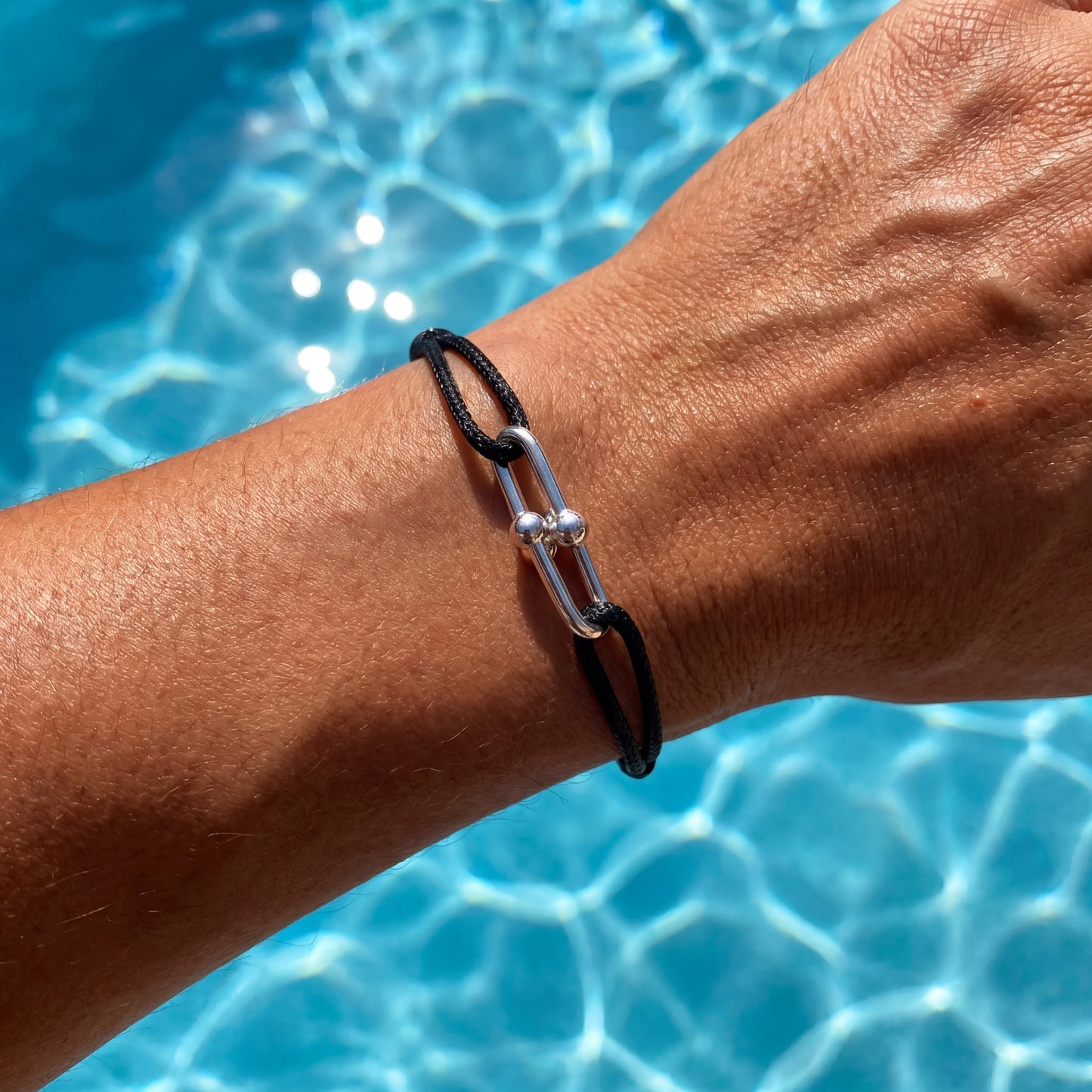 STOFF/EDELSTAHL "CLOSURE" ARMBAND - ICERAIN JEWELRY