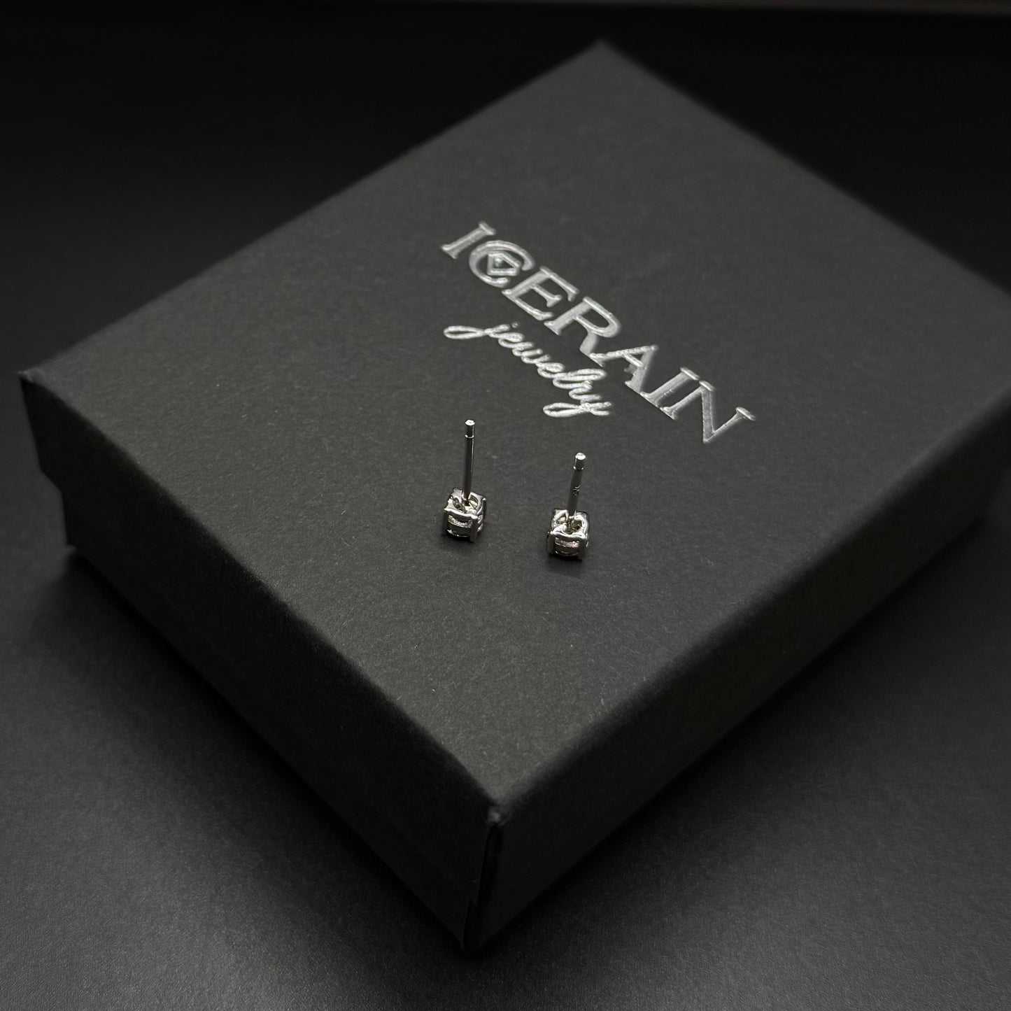 ICED OUT MOISSANITE "GREEN PAROLO" WEISSGOLD 925S SILVER OHRRINGE - ICERAIN JEWELRY