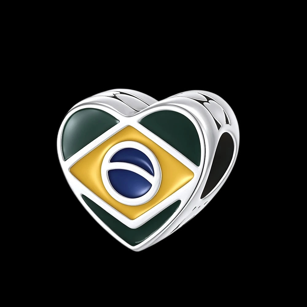 925S SILVER "BRAZIL" CHARM - ICERAIN JEWELRY