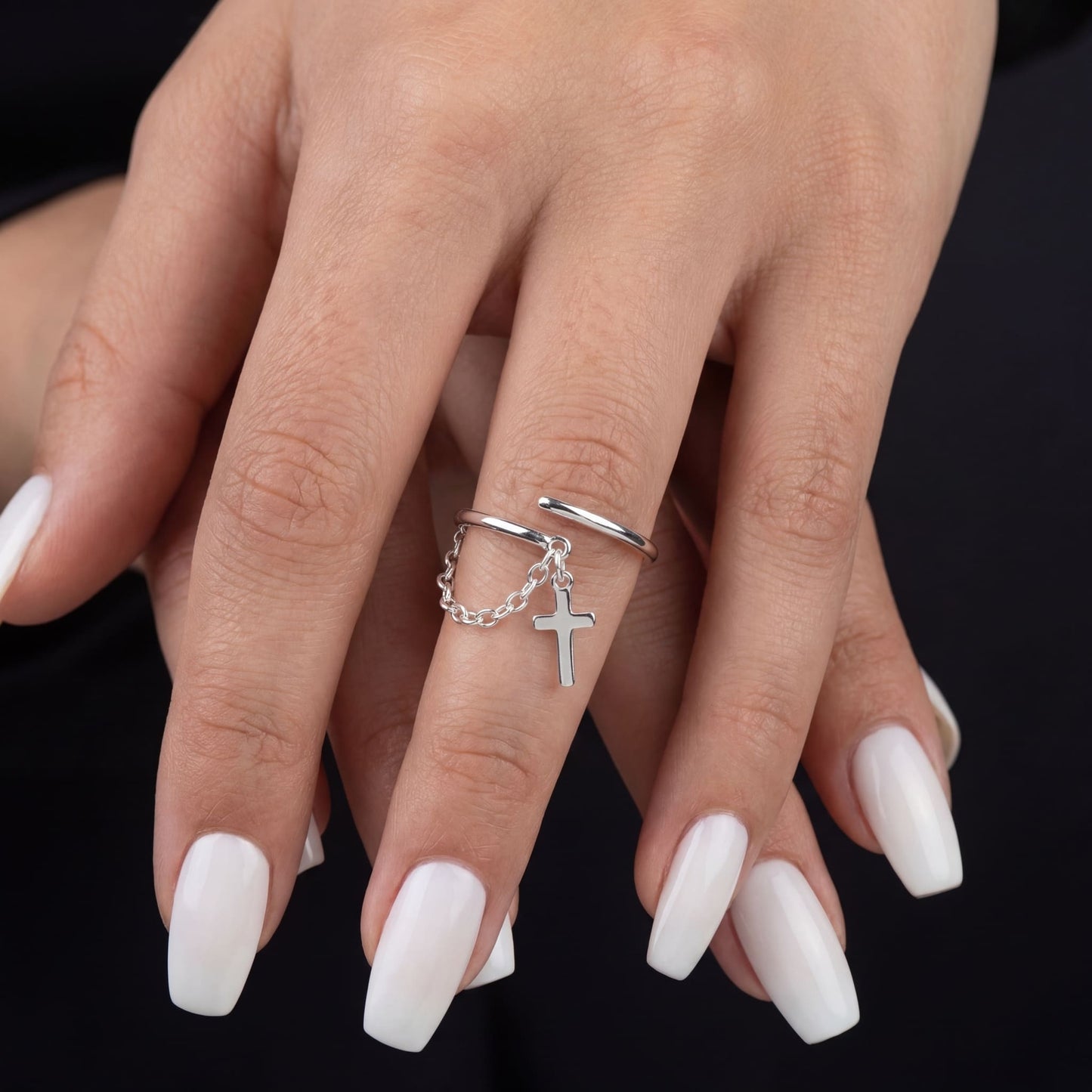 925S SILVER "CROSS V3" RING - ICERAIN JEWELRY