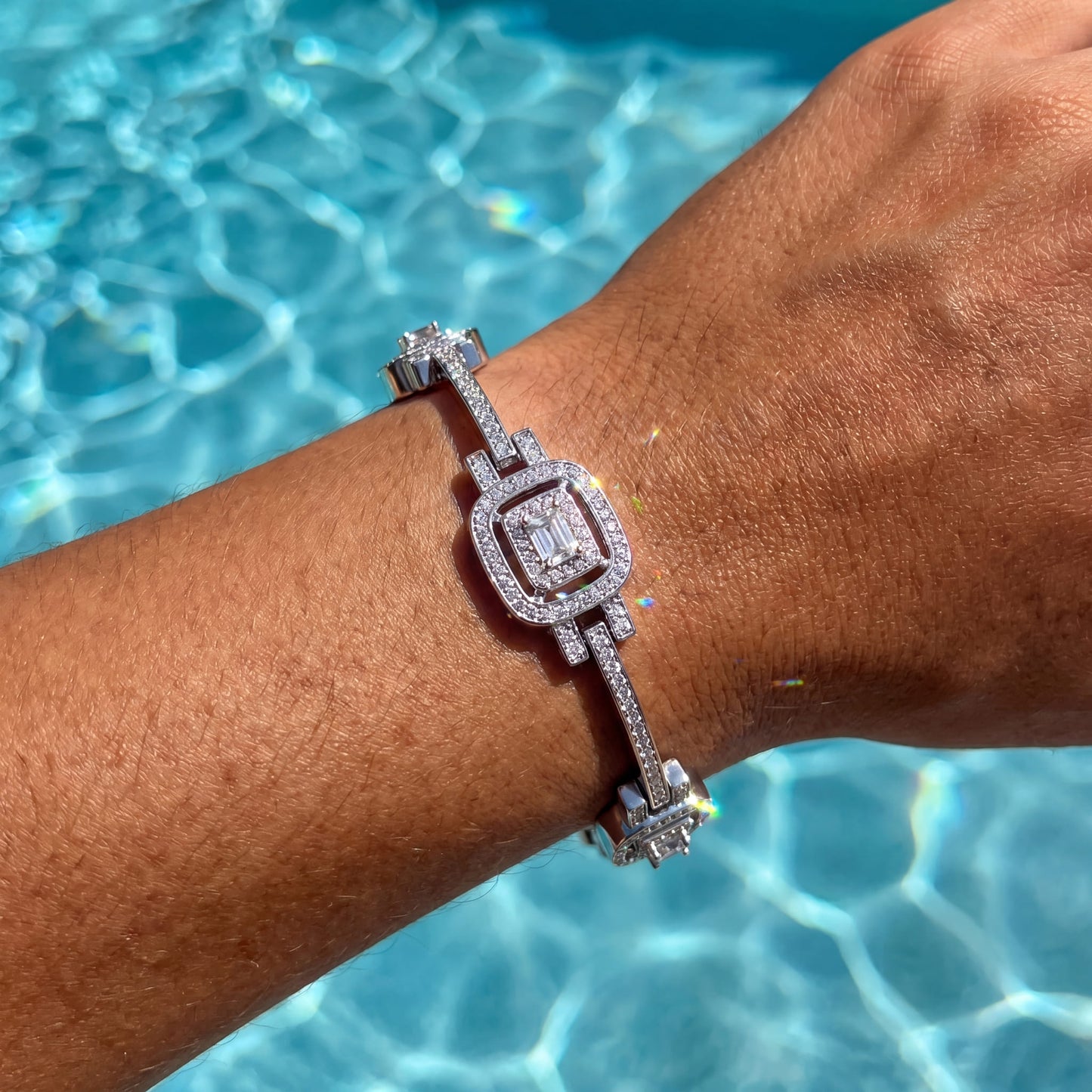 ICED OUT "MICROSI" ARMBAND - ICERAIN JEWELRY