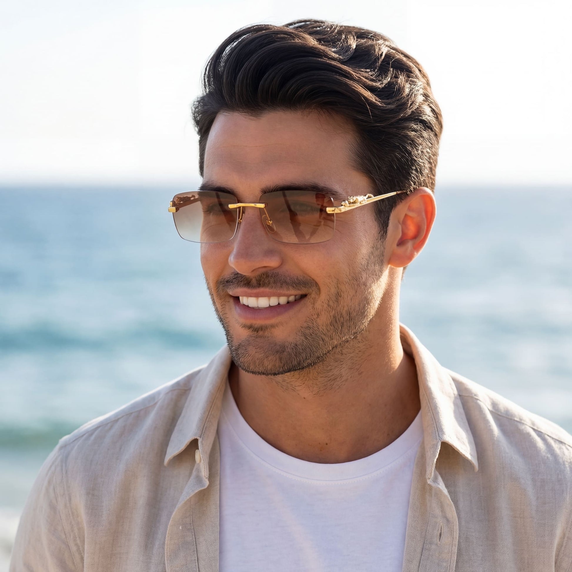 EDELSTAHL "LEOPARDO V2" SONNENBRILLE - ICERAIN JEWELRY