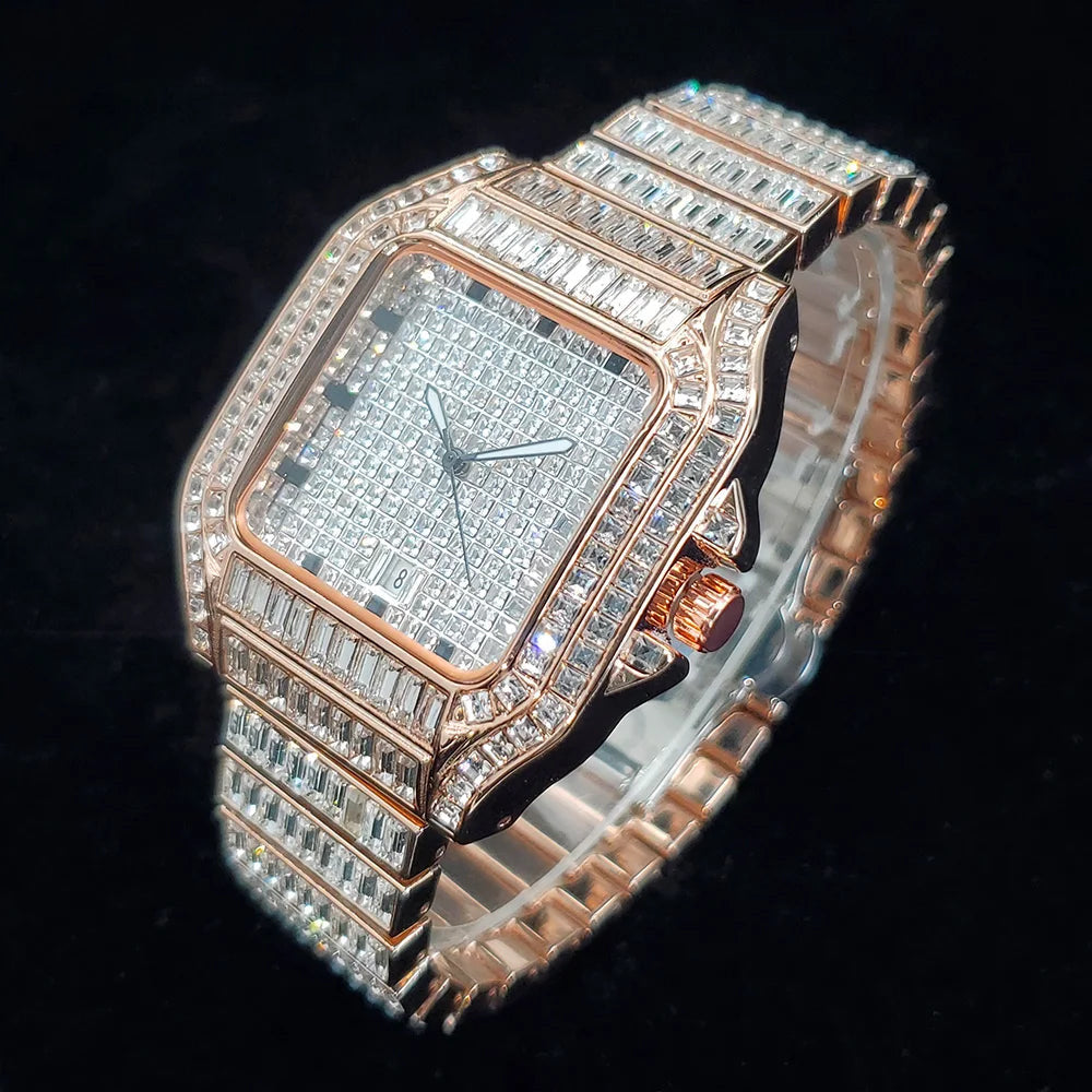 ICED OUT "SHACH" UHR - ICERAIN JEWELRY