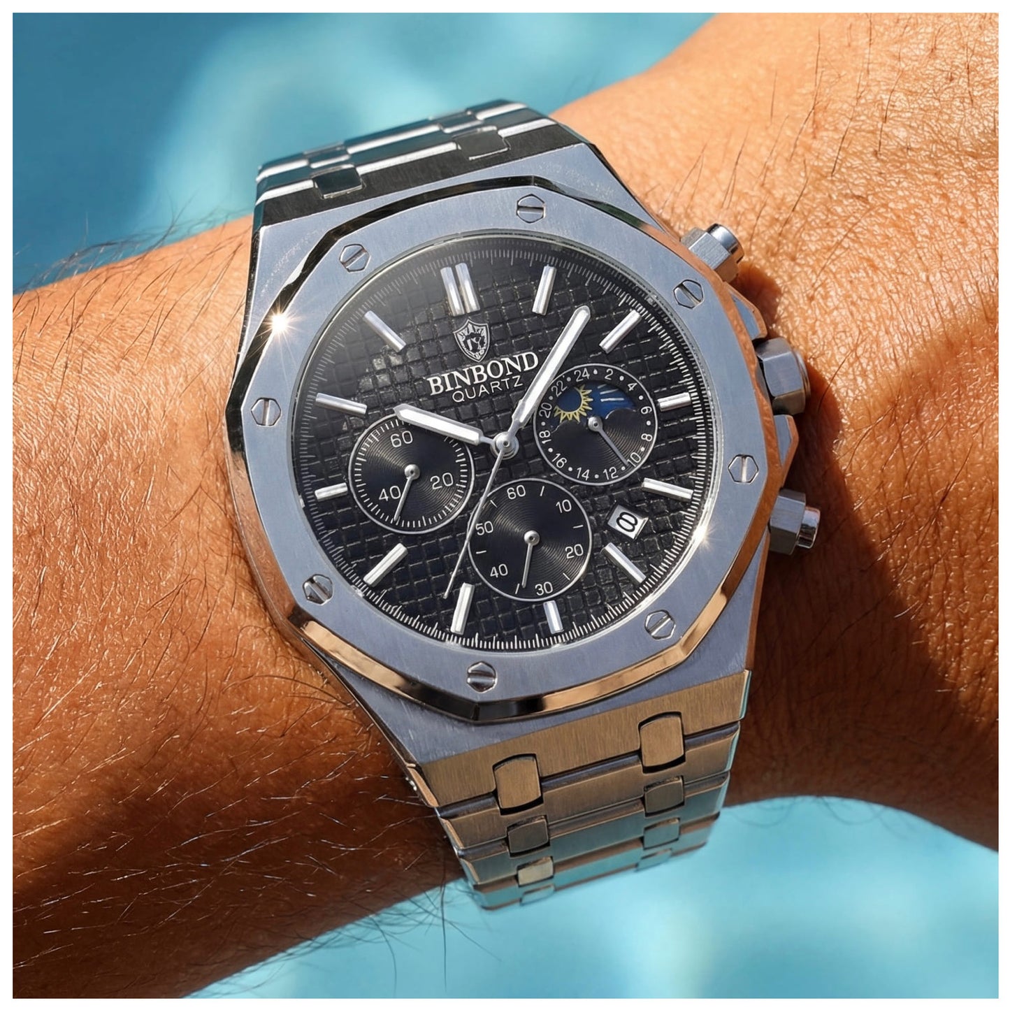 EDELSTAHL "FREDOXER" UHR - ICERAIN JEWELRY