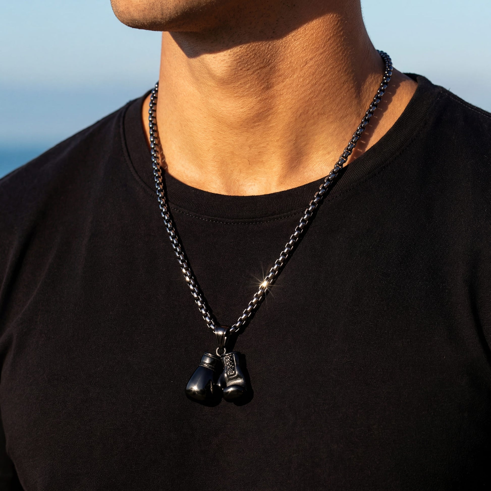 EDELSTAHL "BOXING GLOVE" KETTE - ICERAIN JEWELRY