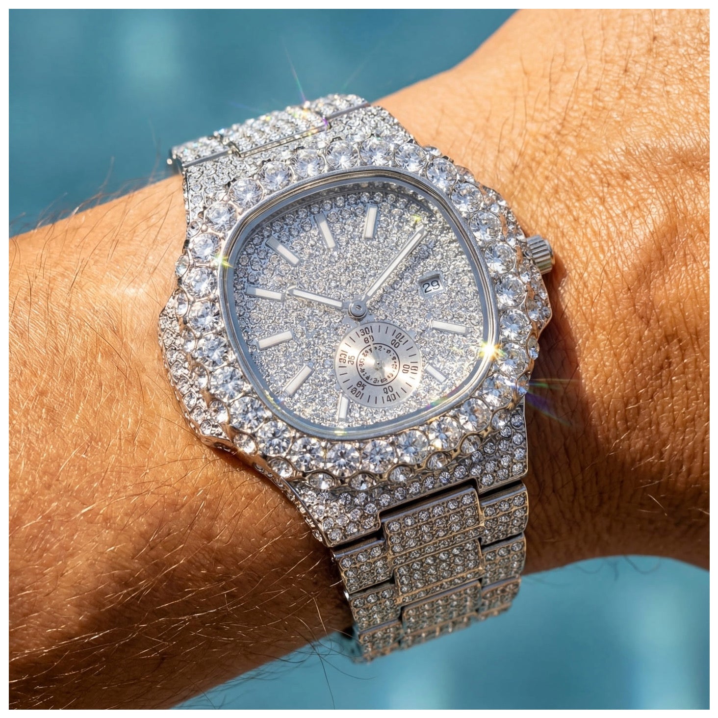 ICED OUT "SCINTILLARE" UHR - ICERAIN JEWELRY