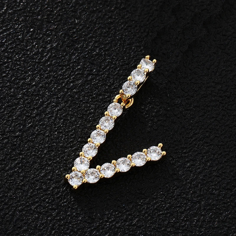 PERSONALISIERTER ICED OUT ANFANGSBUCHSTABE "SI" CHARM - ICERAIN JEWELRY