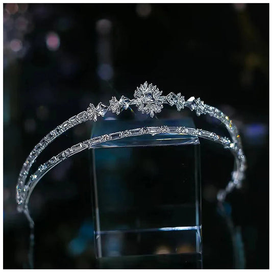ICED OUT "LUMINOUS BLOOM" DIADEM/TIARA - ICERAIN JEWELRY