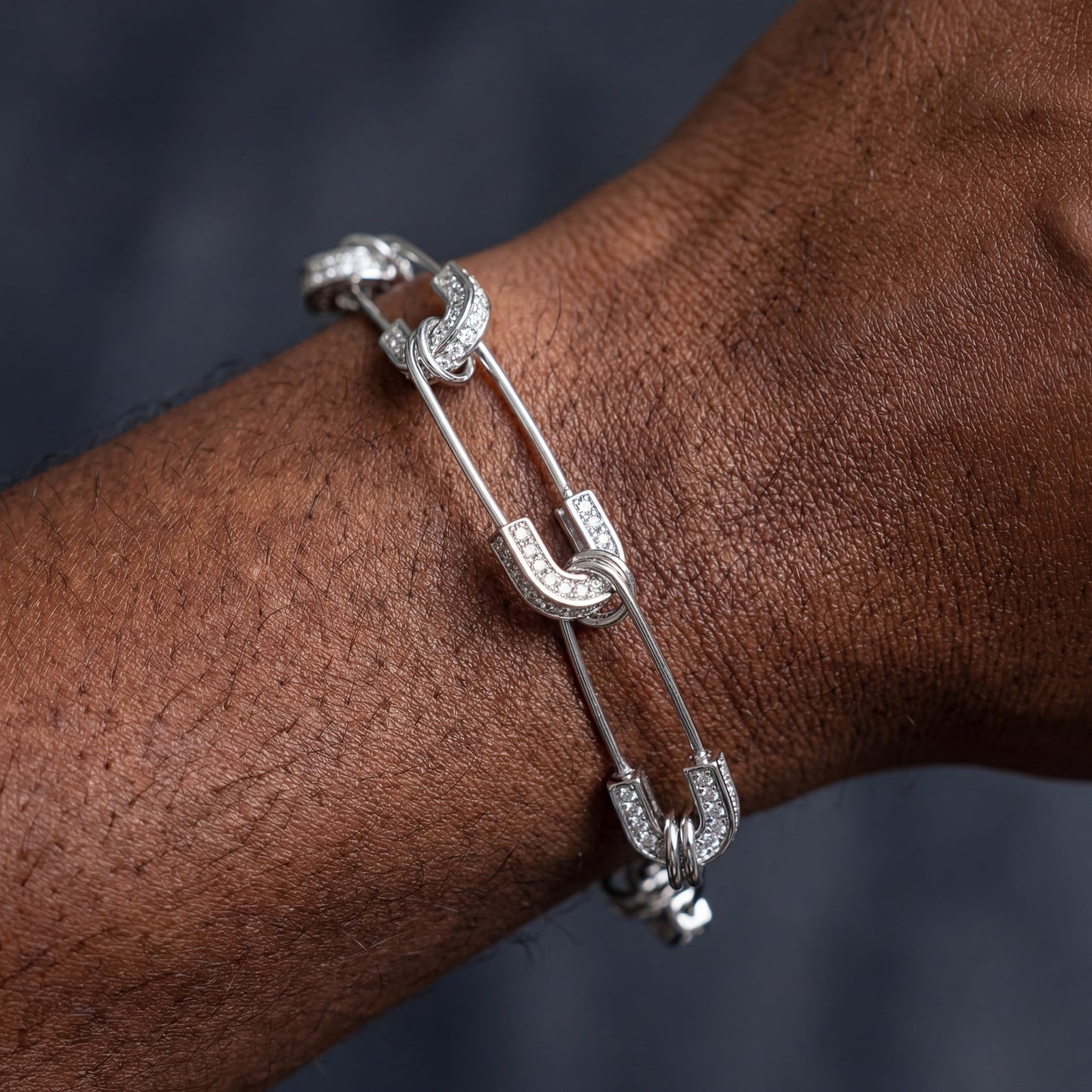 ICED OUT "PIN" ARMBAND - ICERAIN JEWELRY