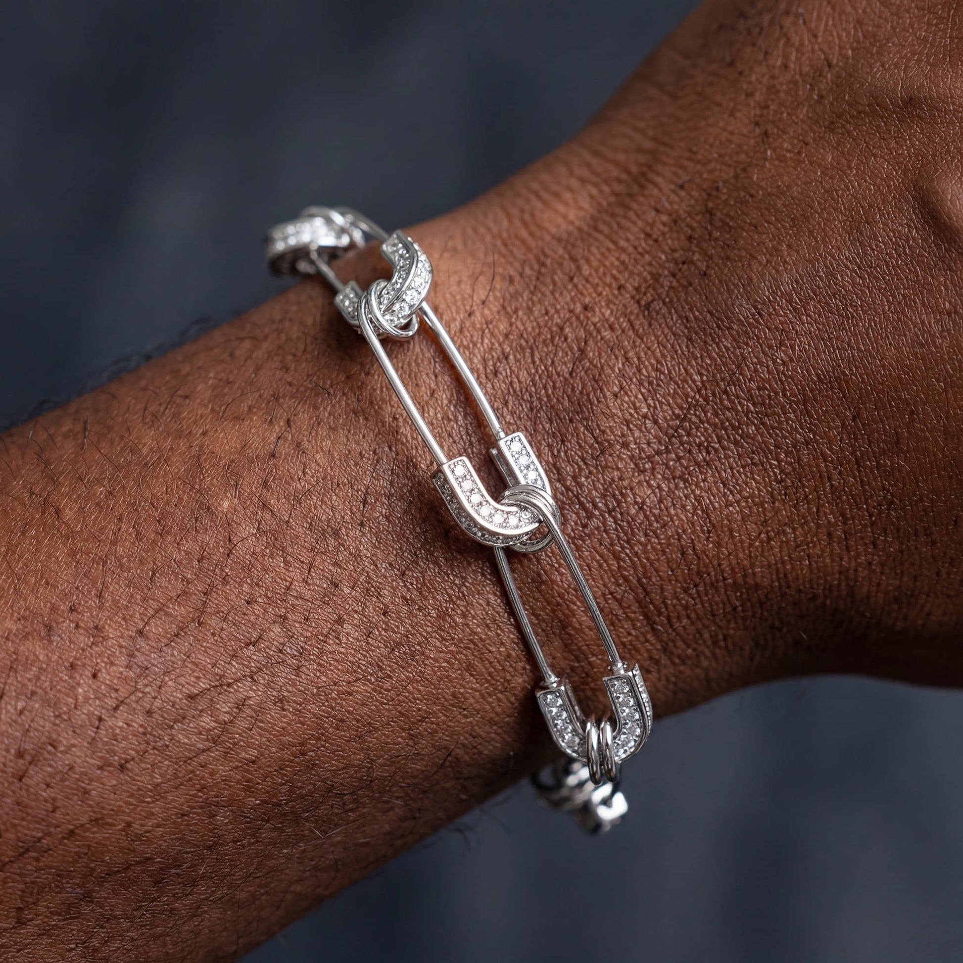 ICED OUT "PIN" ARMBAND - ICERAIN JEWELRY