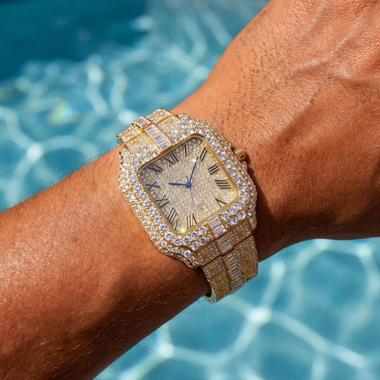 ICED OUT "PIAZZA V5" UHR - ICERAIN JEWELRY