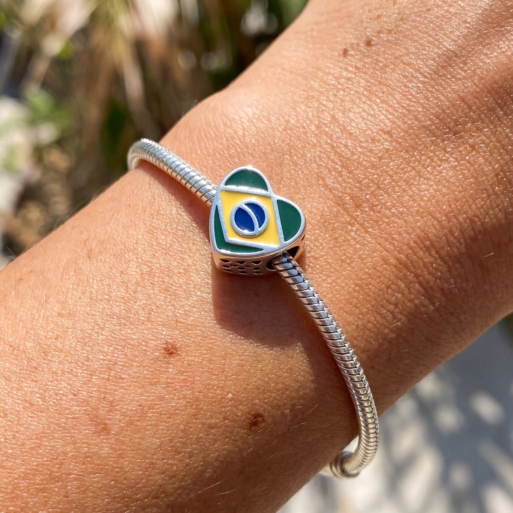 925S SILVER "BRAZIL" CHARM - ICERAIN JEWELRY