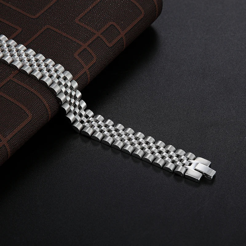 EDELSTAHL 10MM "JUBILEE" ARMBAND - ICERAIN JEWELRY