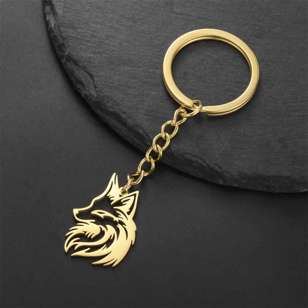 EDELSTAHL "FOX" SCHLÜSSELANHÄNGER - ICERAIN JEWELRY
