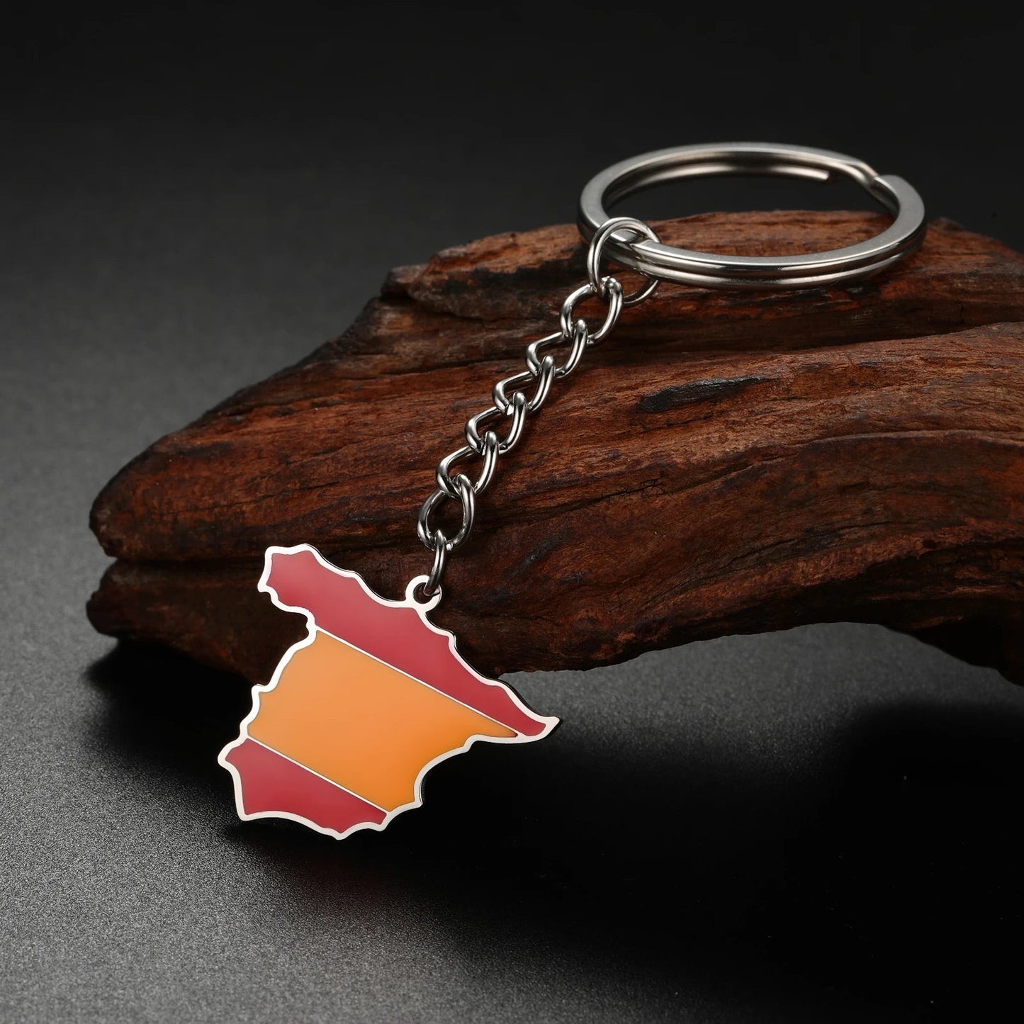 EDELSTAHL "SPAIN" SCHLÜSSELANHÄNGER - ICERAIN JEWELRY