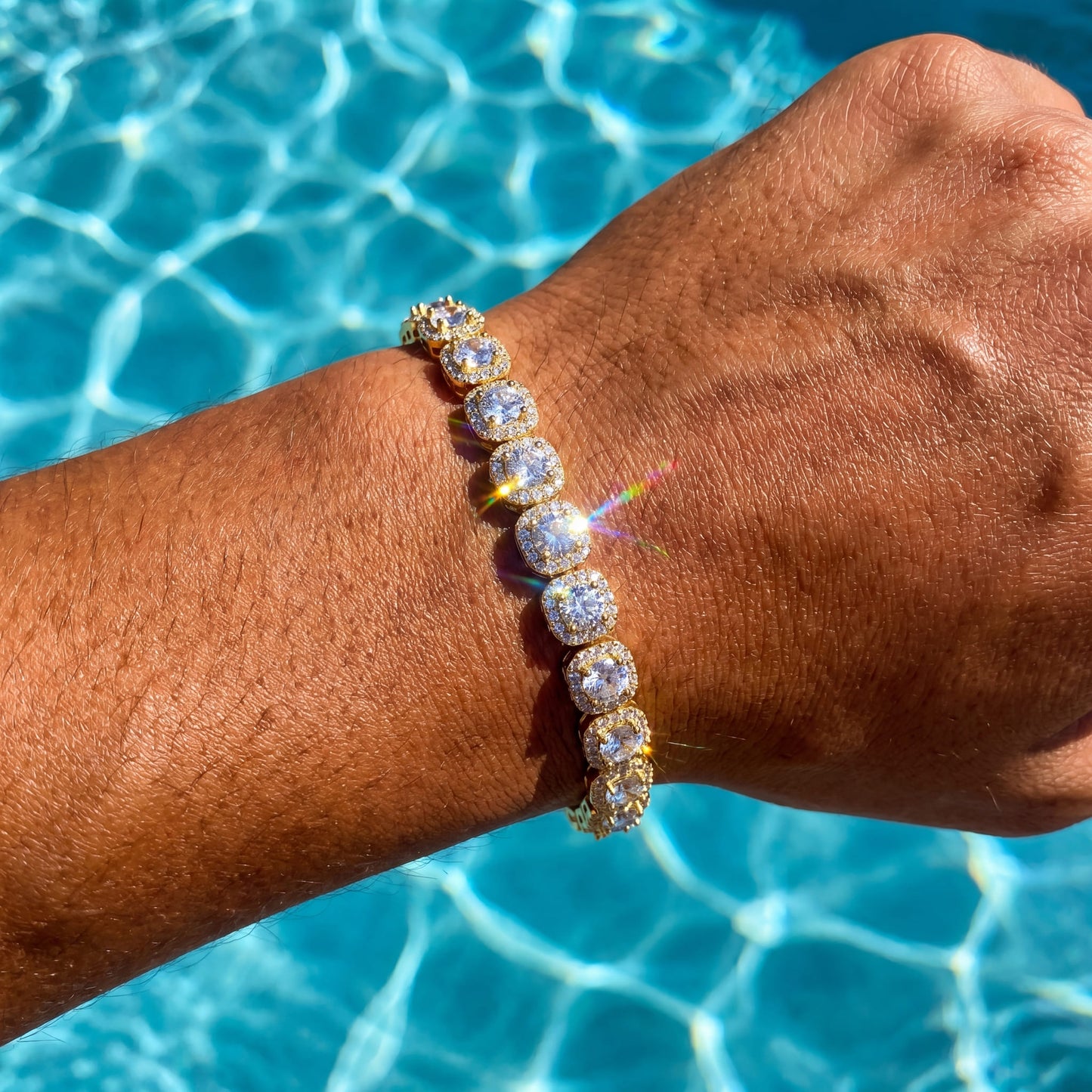 ICED OUT 8MM "CHARM" ARMBAND - ICERAIN JEWELRY