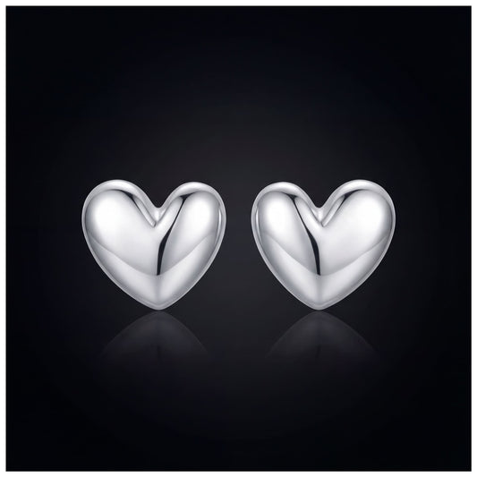 925S SILVER "HEART V3" OHRRINGE - ICERAIN JEWELRY