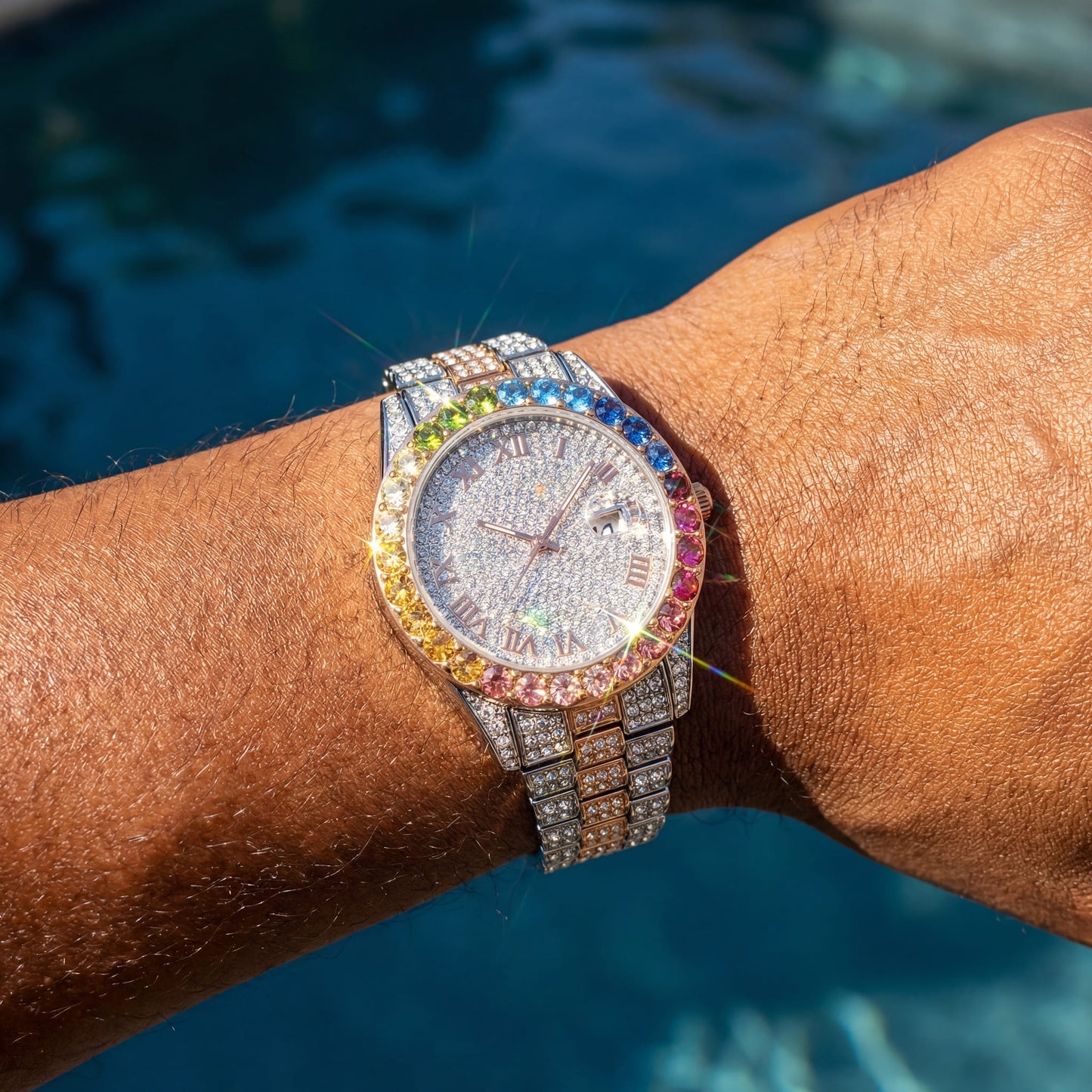 ICED OUT "PITACOLLI" UHR - ICERAIN JEWELRY