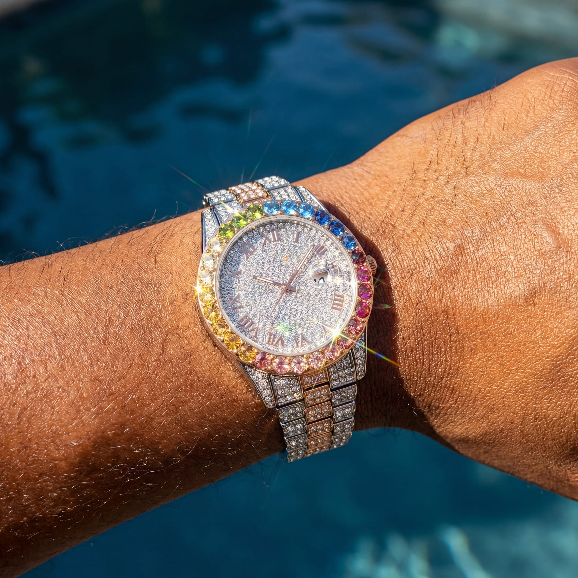 ICED OUT "PITACOLLI" UHR - ICERAIN JEWELRY