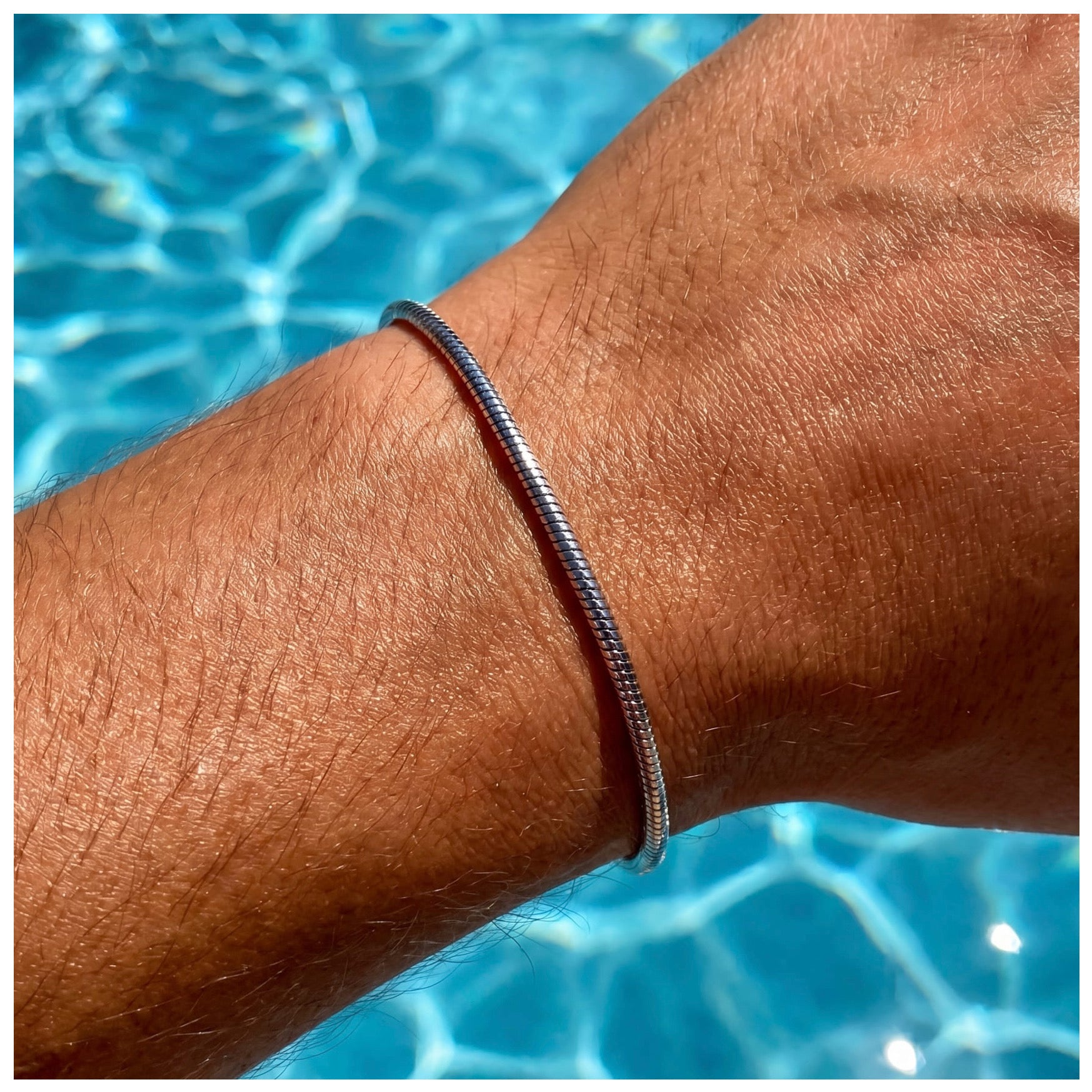 EDELSTAHL "SILVER BONE" ARMBAND - ICERAIN JEWELRY