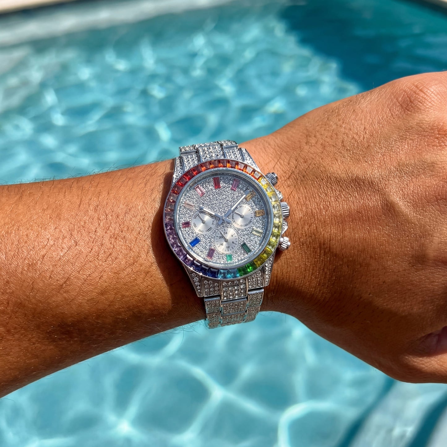 ICED OUT "SOLLINI" UHR - ICERAIN JEWELRY