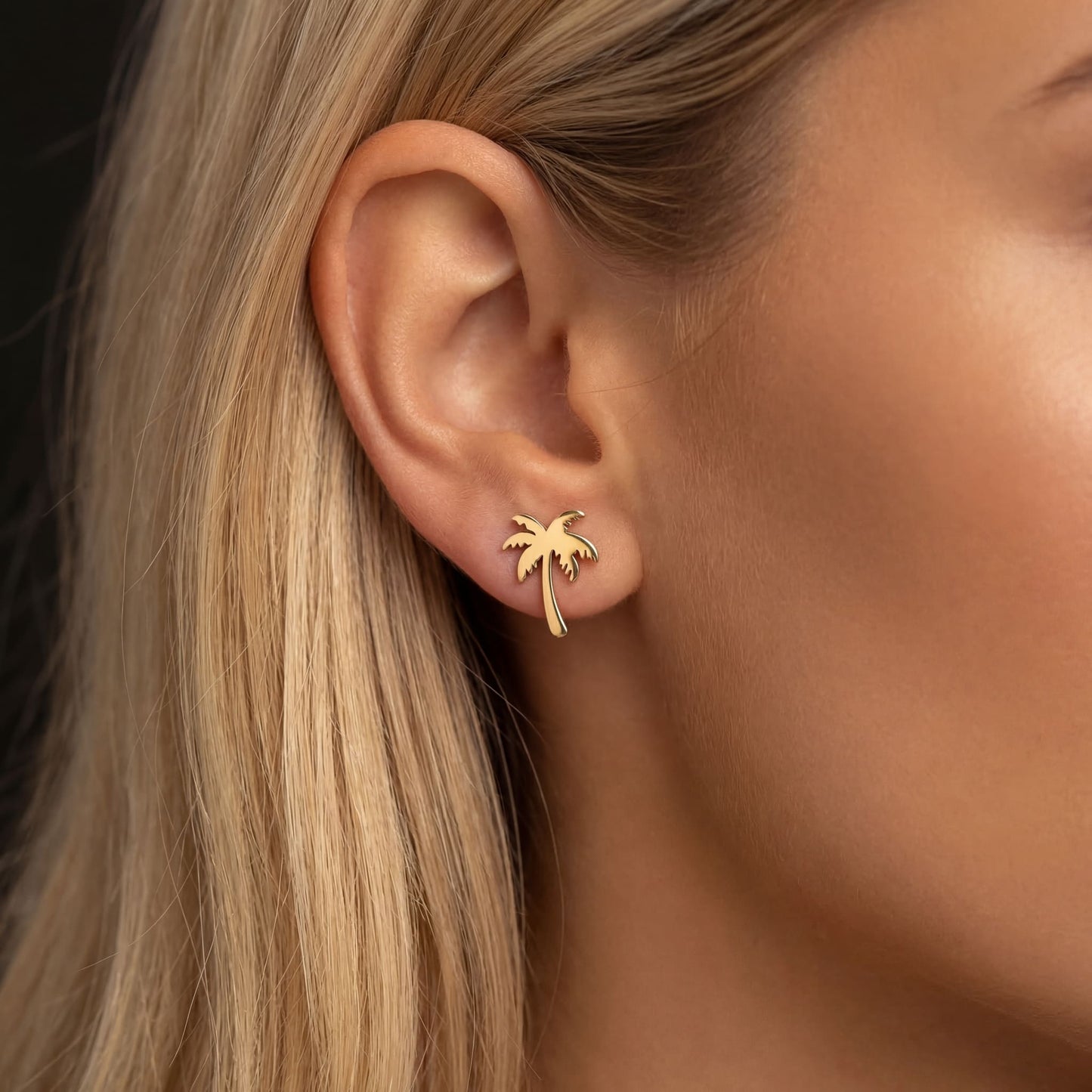 EDELSTAHL "PALM" OHRRINGE - ICERAIN JEWELRY